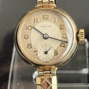 Hefik 9ct 1950s British‑Cased Ladies’ Cocktail Watch