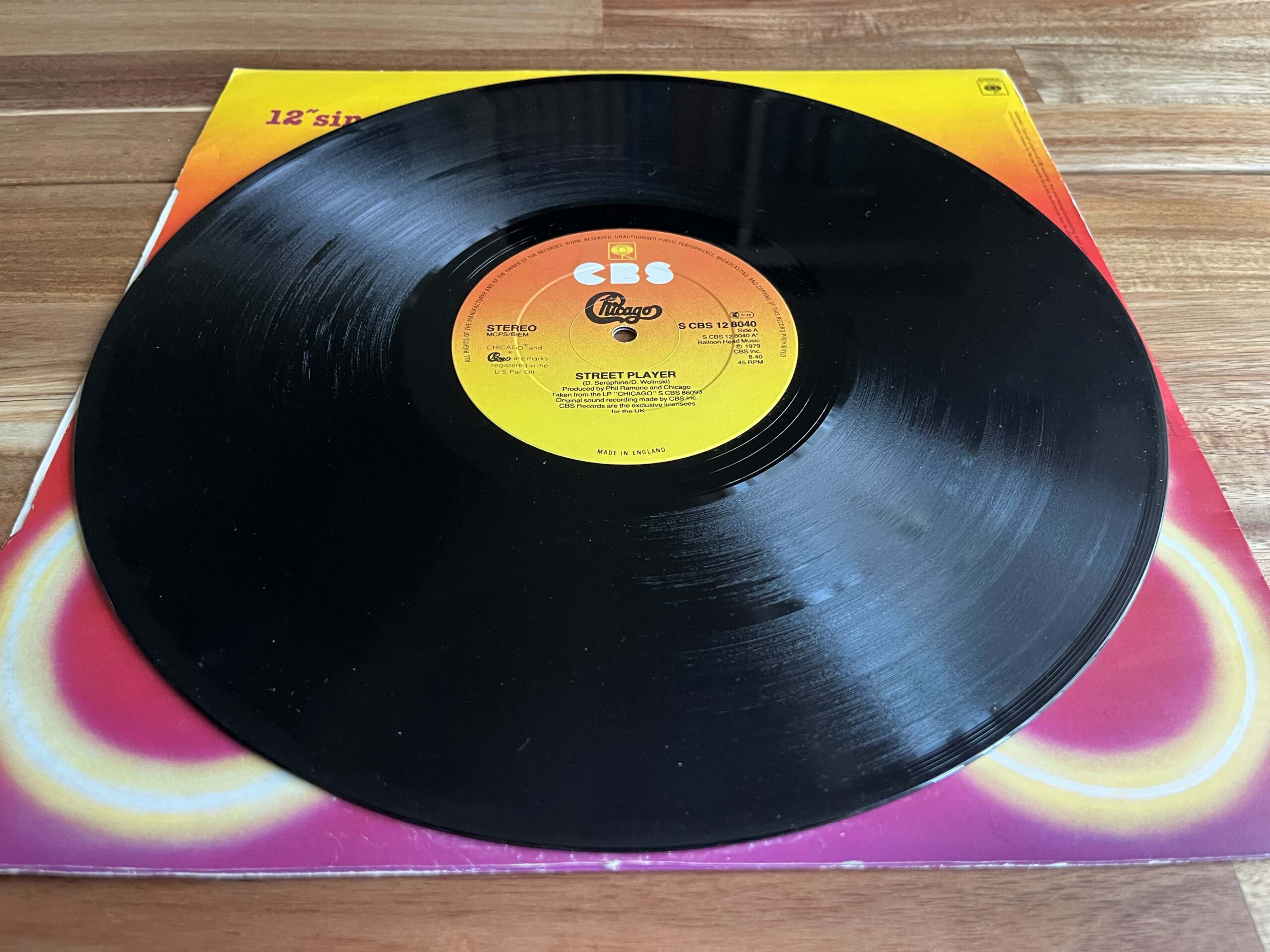 Chicago, Street Player / Window Dreamin’ (1979, S CBS 12 8040), 12", VG+/EX - Image 8