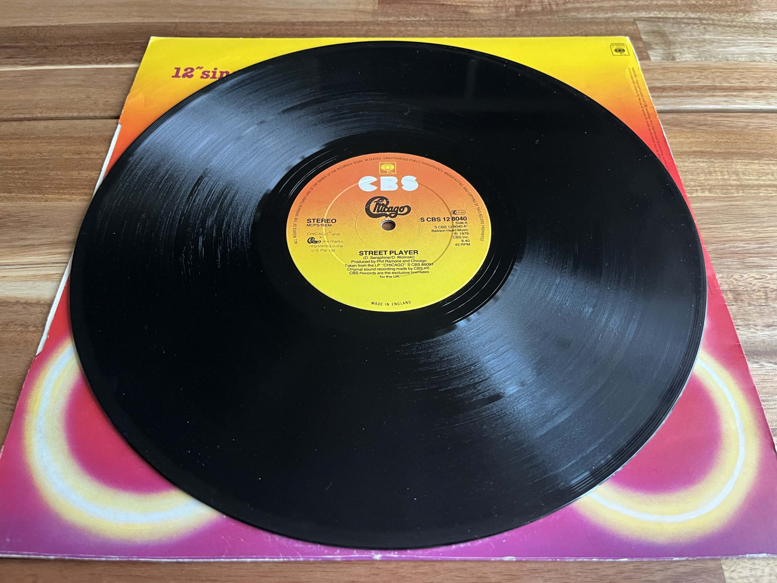 Chicago, Street Player / Window Dreamin’ (1979, S CBS 12 8040), 12", VG+/EX - Image 9