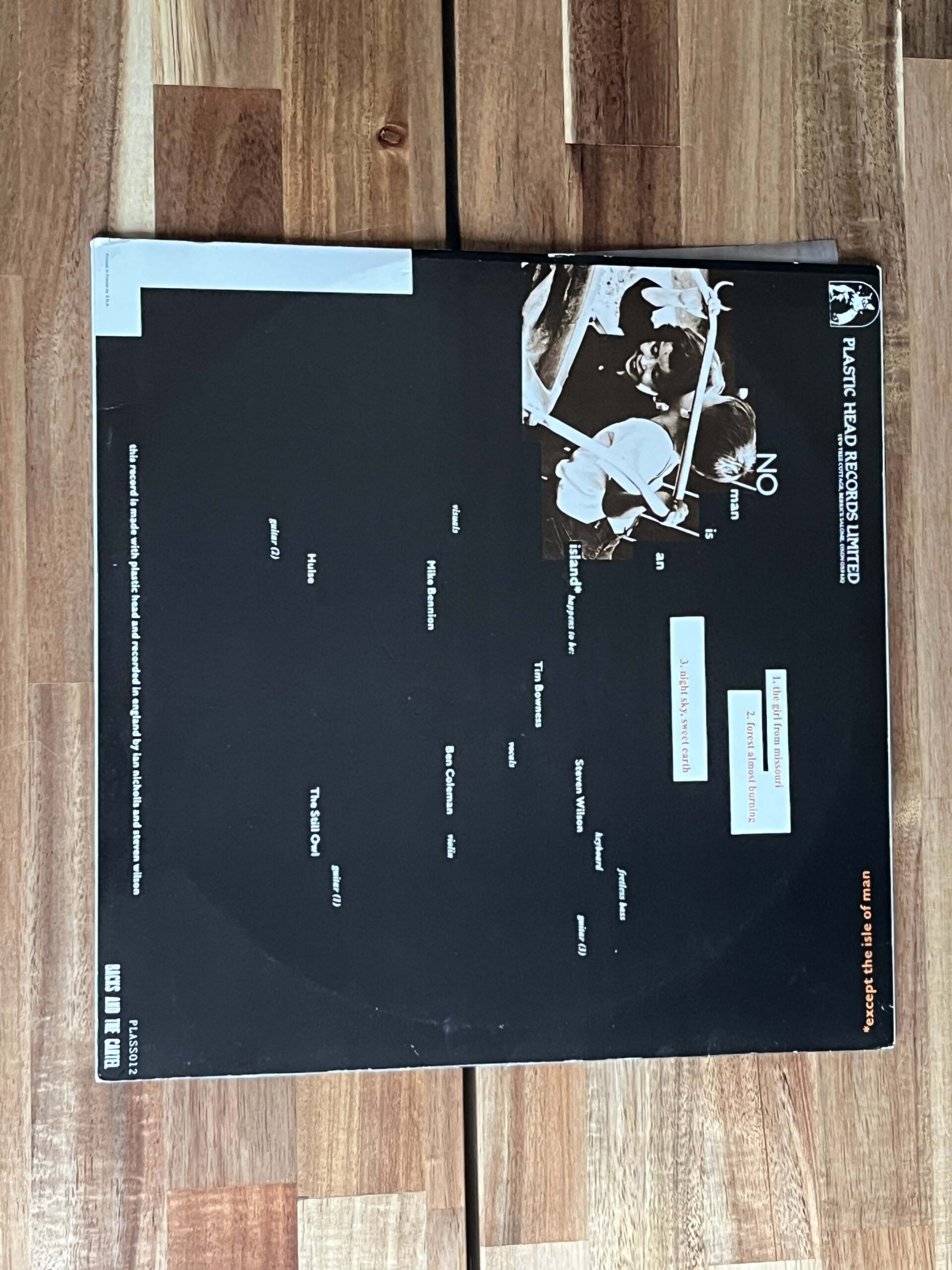 No Man Is An Island — The Girl From Missouri EP (1989, PLAS S 012) — 12" - Image 2