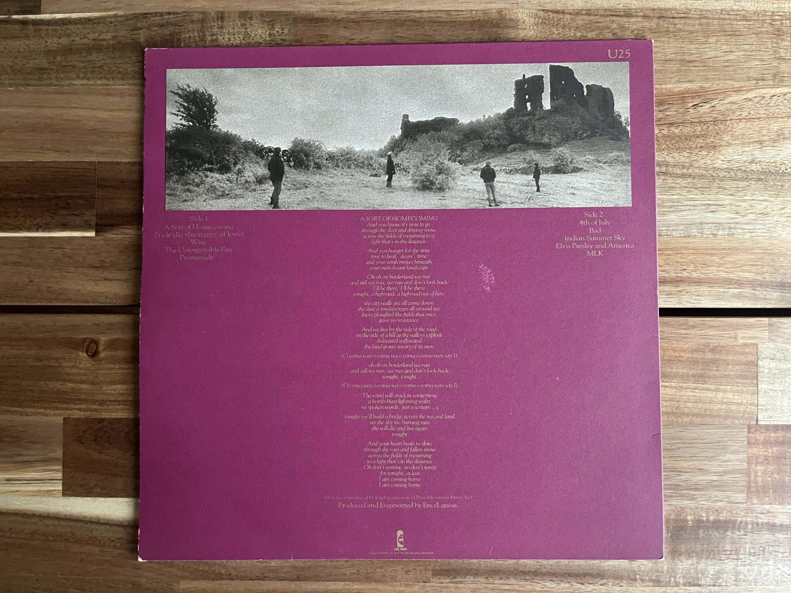 U2 — The Unforgettable Fire (1984, U25) — First Press — NM/VG+ - Image 2
