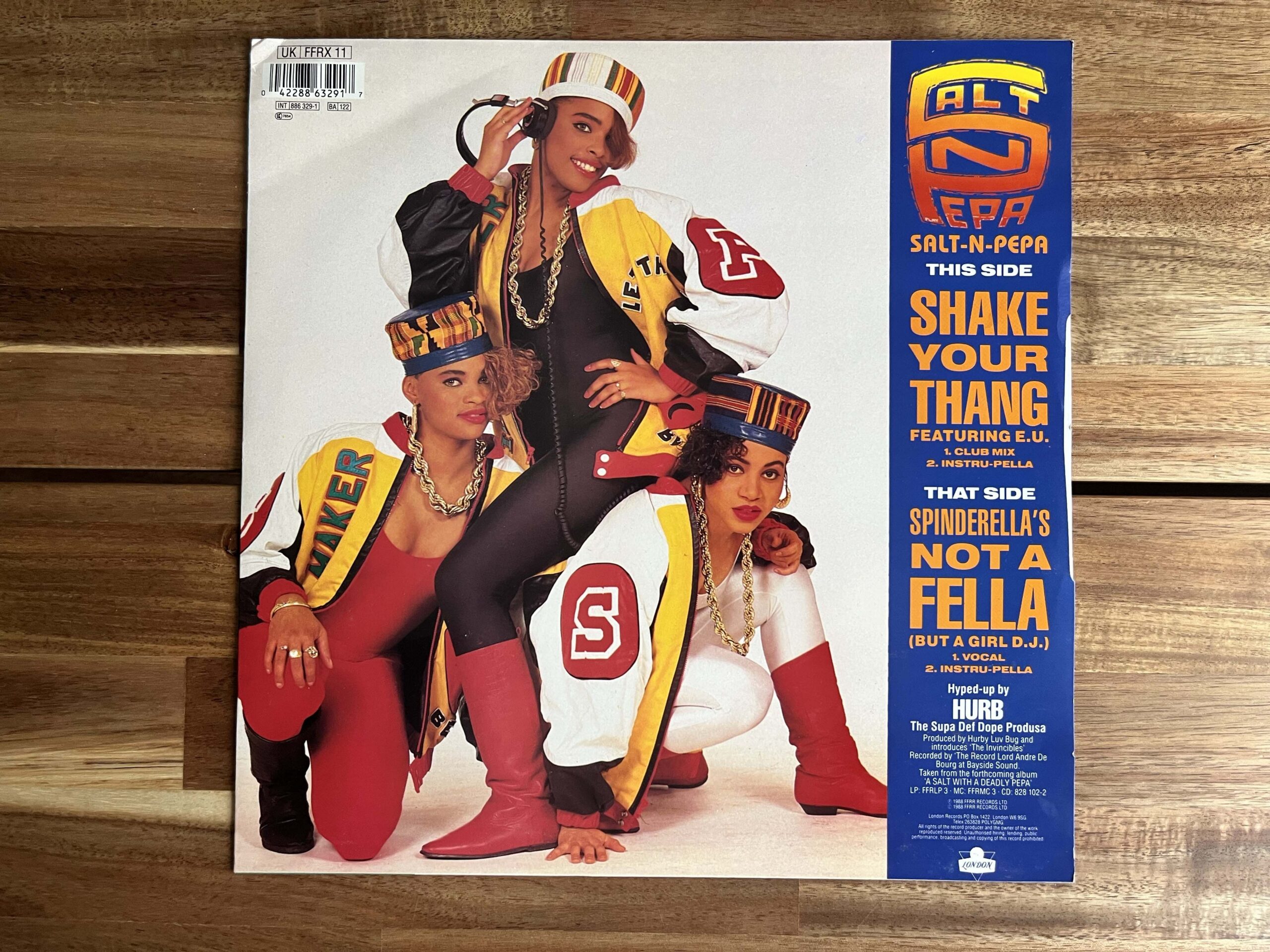 Salt‑N‑Pepa — Shake Your Thang (1988, FFRX 11) — UK 12" - Image 2