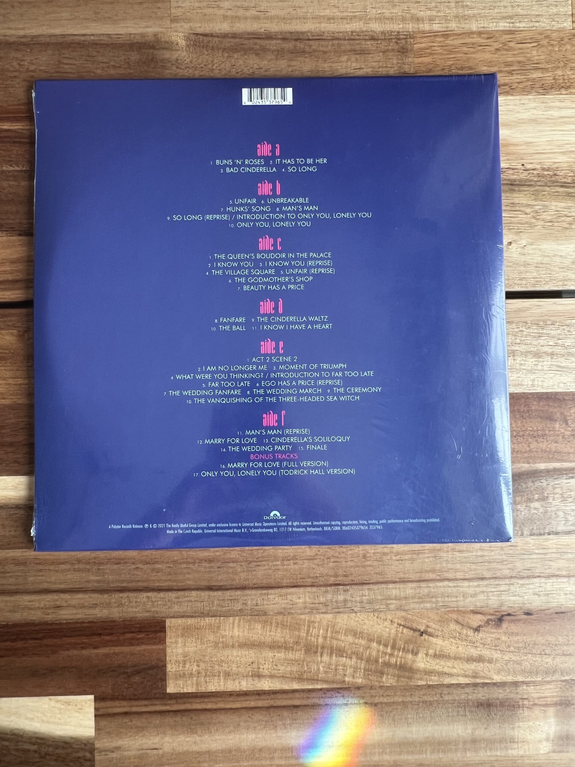 Andrew Lloyd Webber, Cinderella — Sealed 3LP Original Album Recording (Polydor, 2021) - Image 2