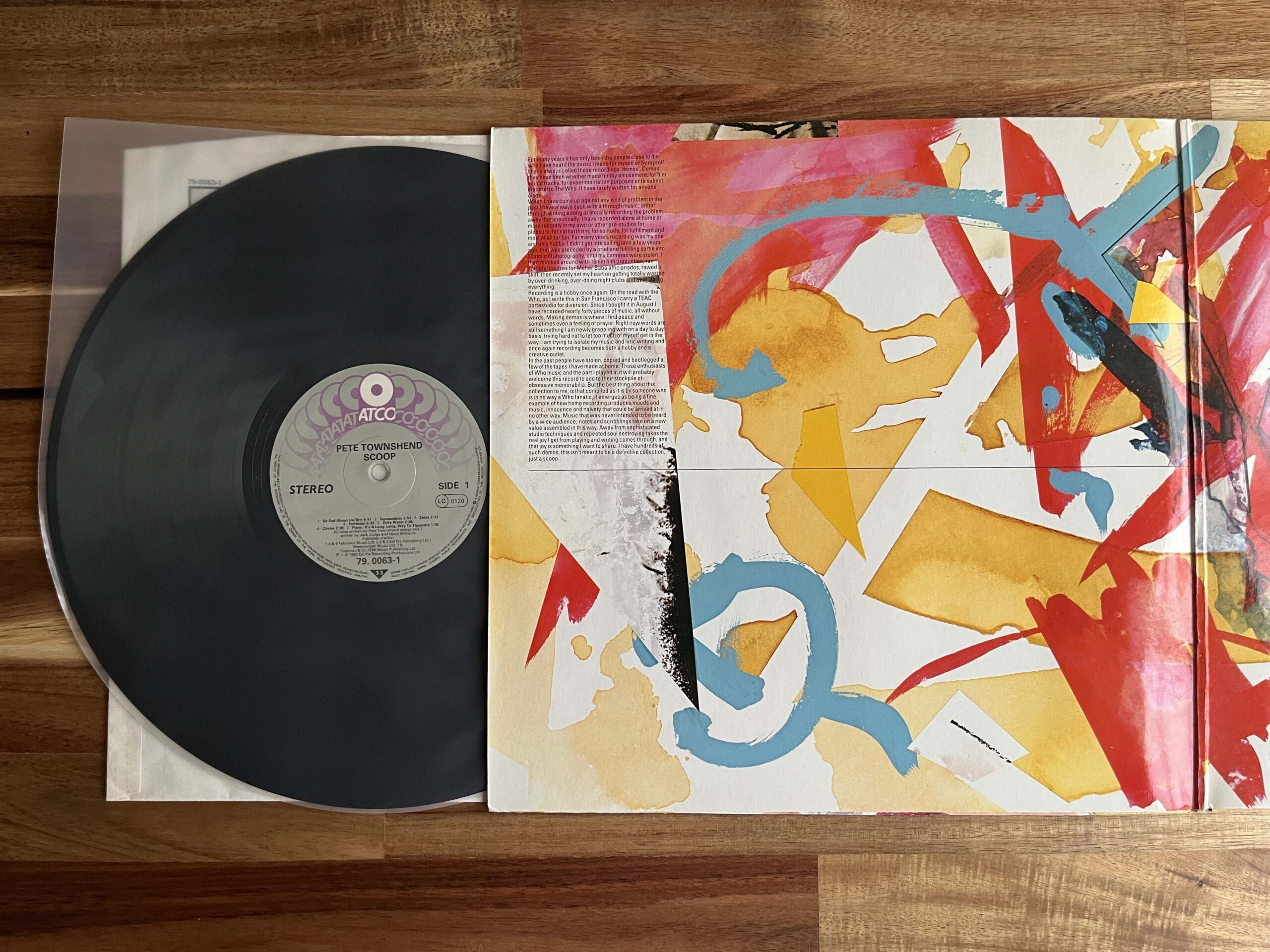 Pete Townshend, “Scoop” — 1983 ATCO 2‑LP Gatefold — Original Who
