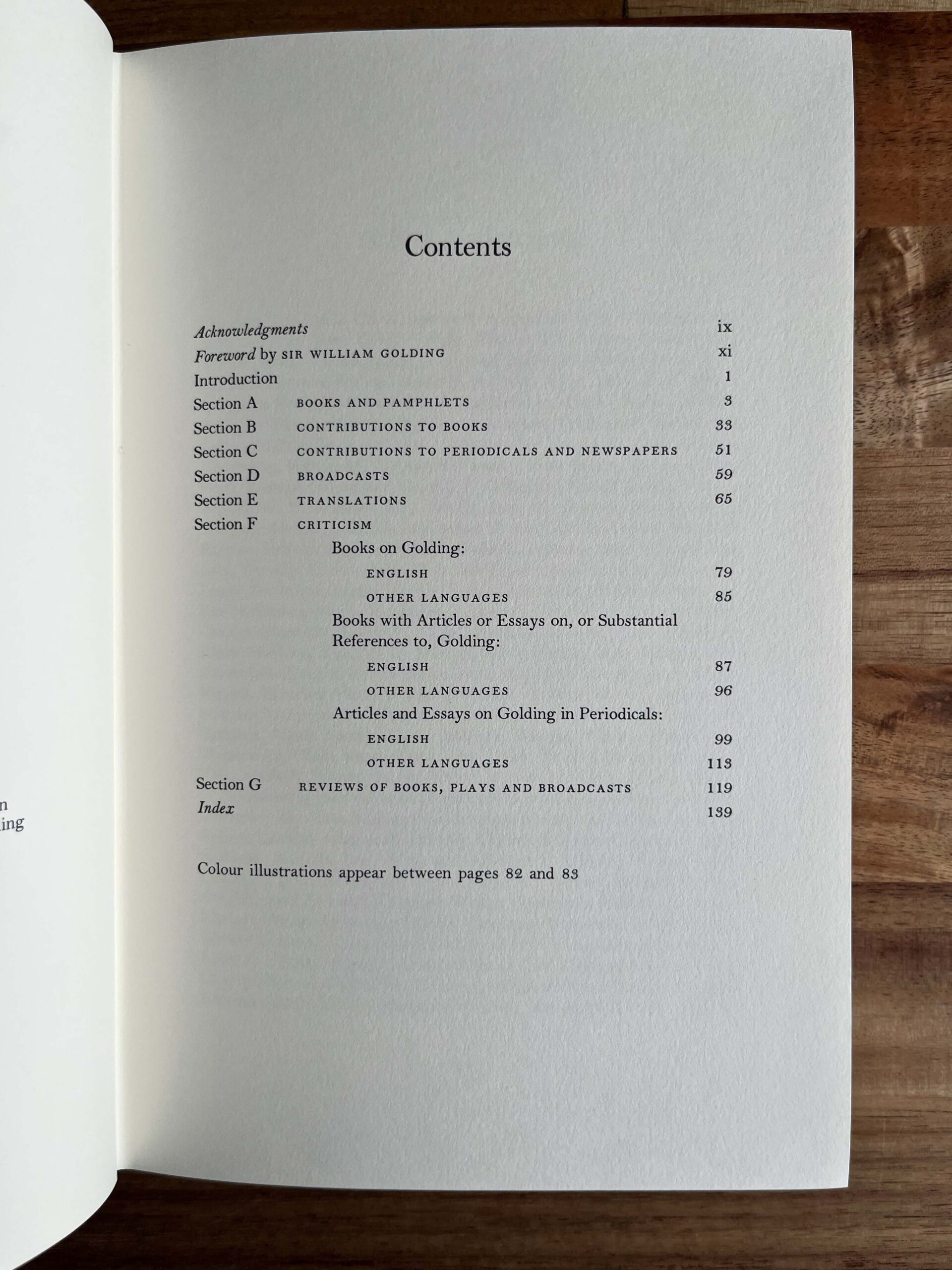 William Golding Signed Limited Edition, A Bibliography 1934–1993, No. 78/100 - Image 6