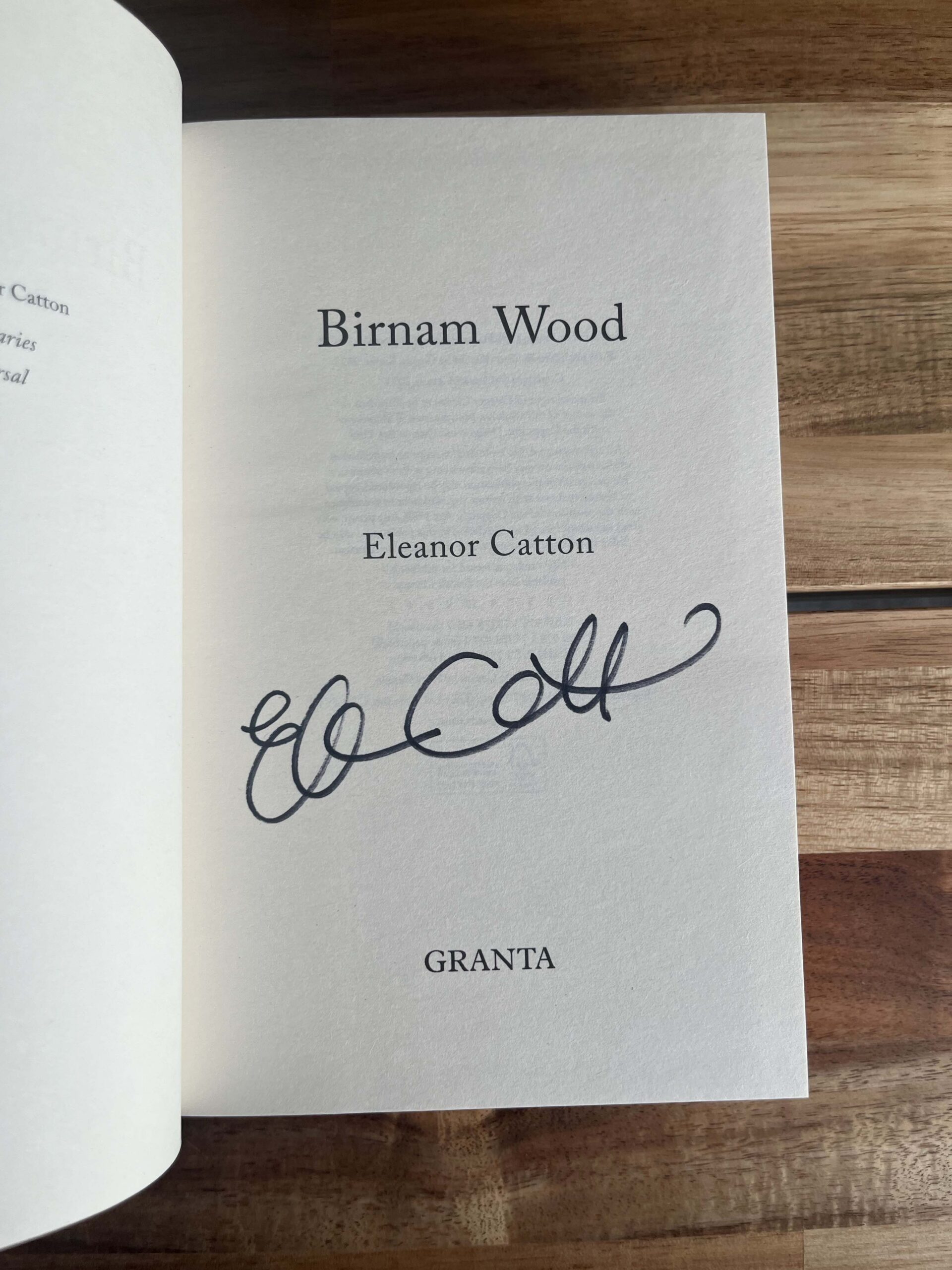 Eleanor Catton, Birnam Wood, Signed, First Edition, First Printing, 2023 - Image 13