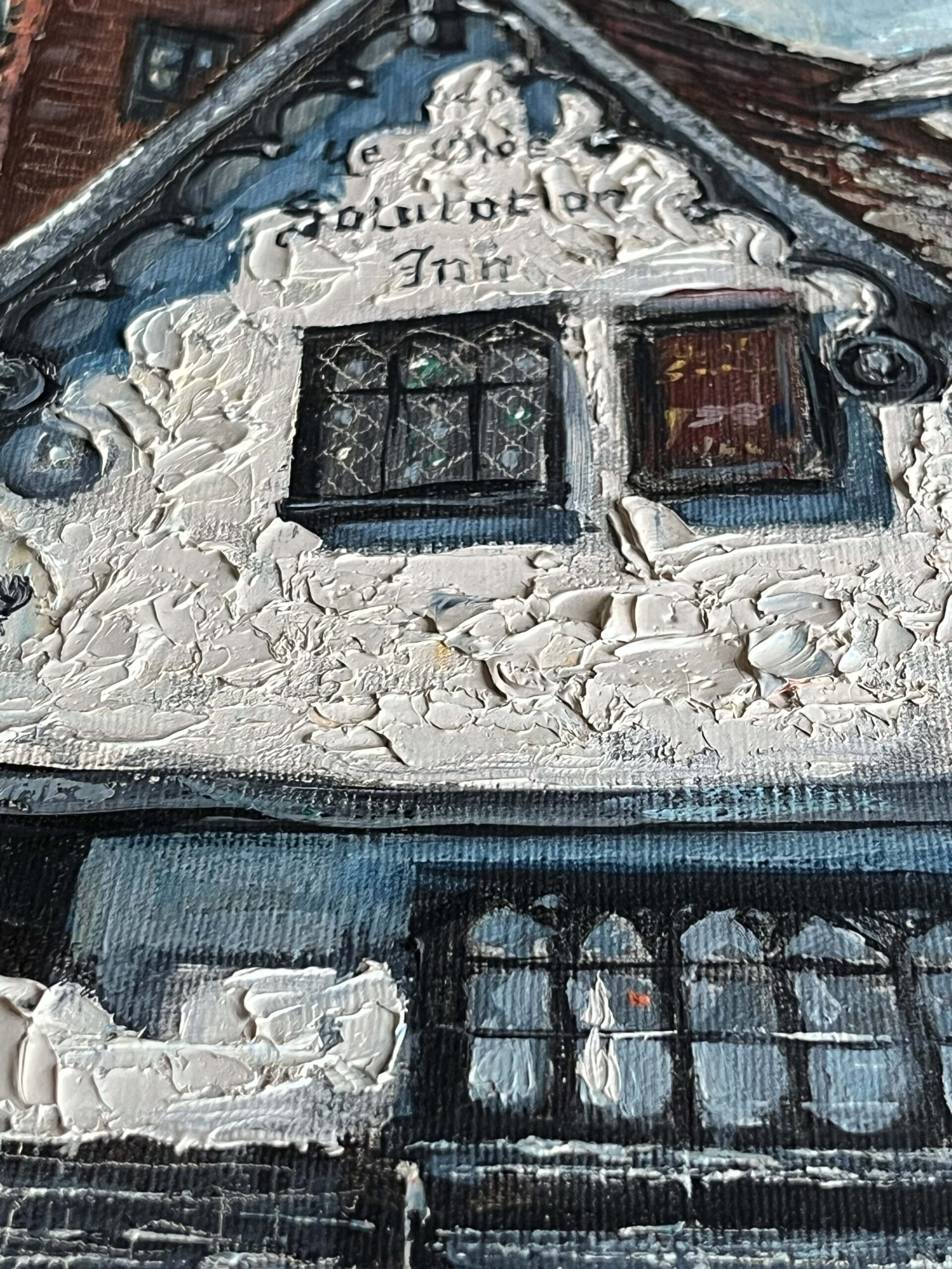 Gordon Willbond Oil Painting, Ye Olde Salutation Inn Nottingham, Framed - Image 7