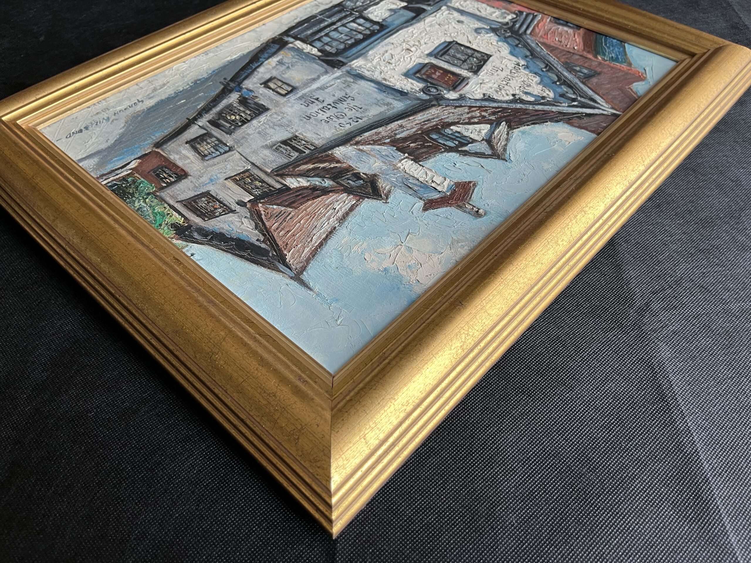 Gordon Willbond Oil Painting, Ye Olde Salutation Inn Nottingham, Framed - Image 4