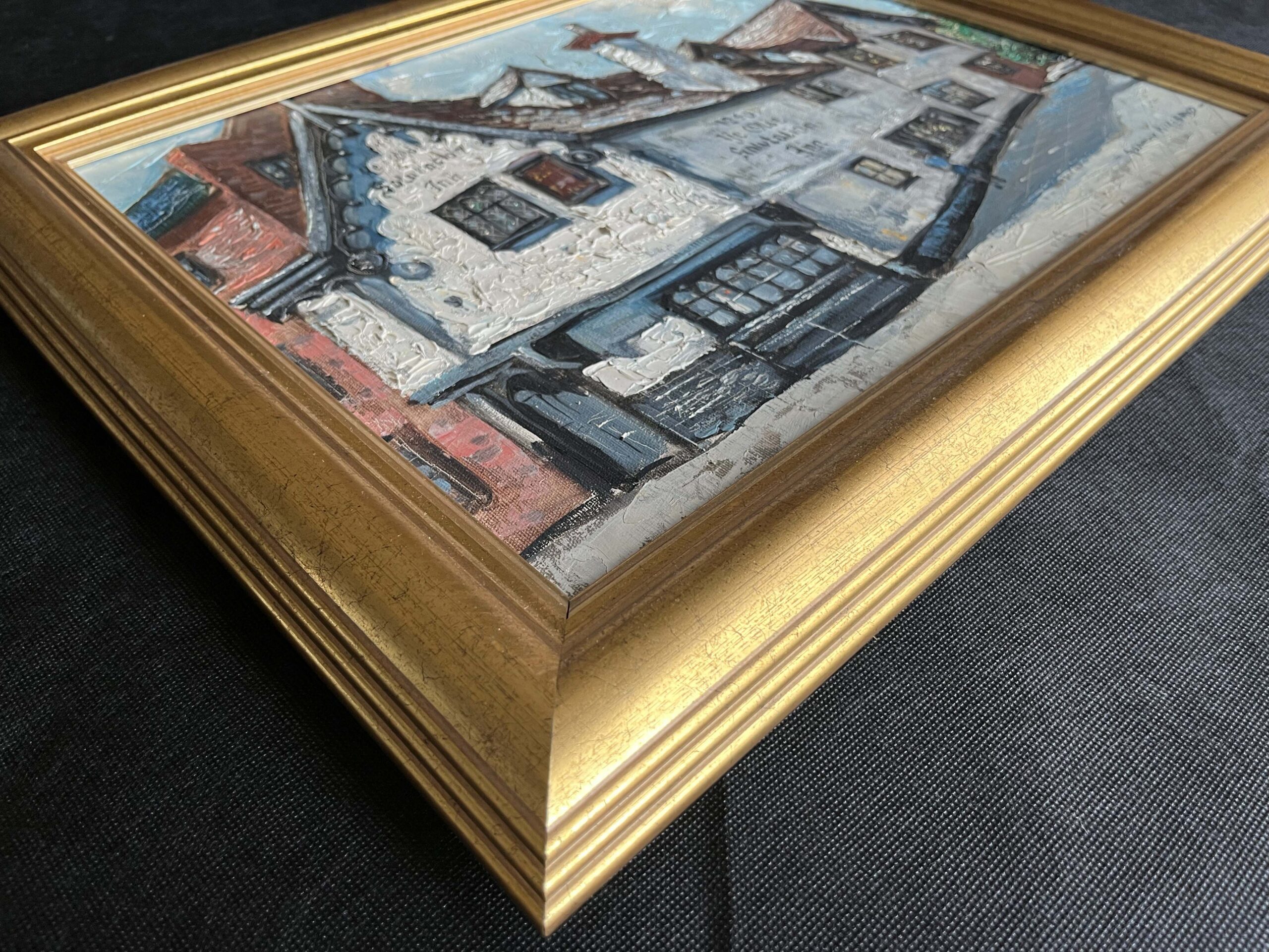 Gordon Willbond Oil Painting, Ye Olde Salutation Inn Nottingham, Framed - Image 6